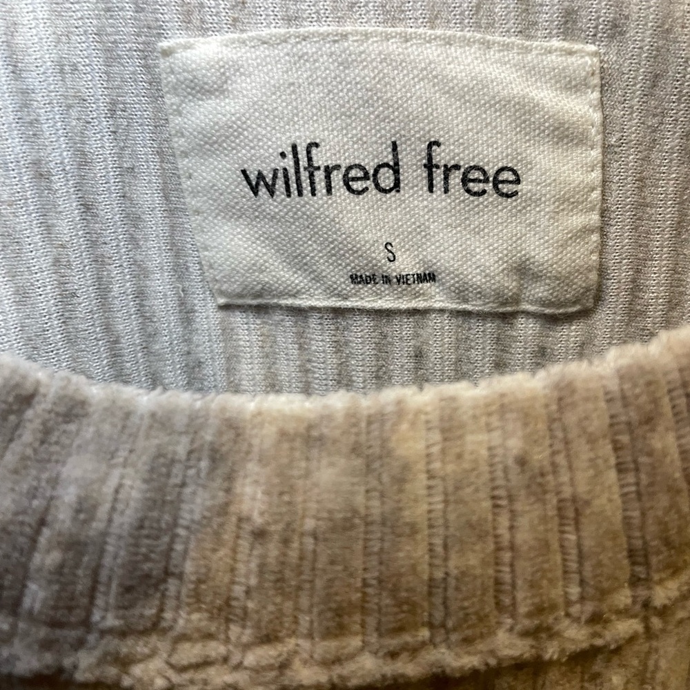 Aritzia Wilfred Free Emery Sweater Heather Oatmeal Sz S - Picture 2 of 5